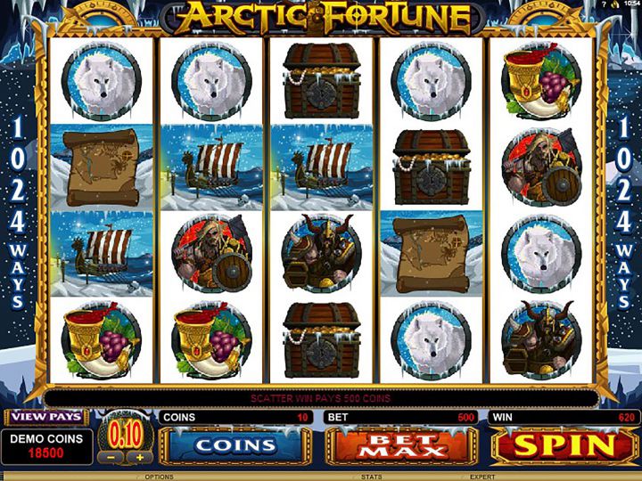 Arctic Fortune video slot game screenshot