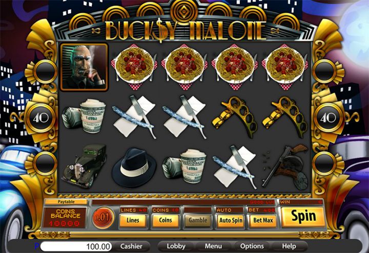 Bucksy Malone video slot game screenshot