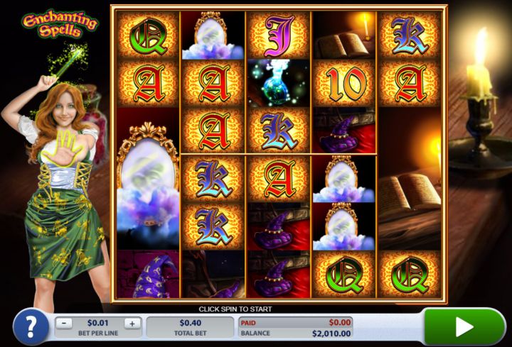 Enchanting Spells video slot machine screenshot