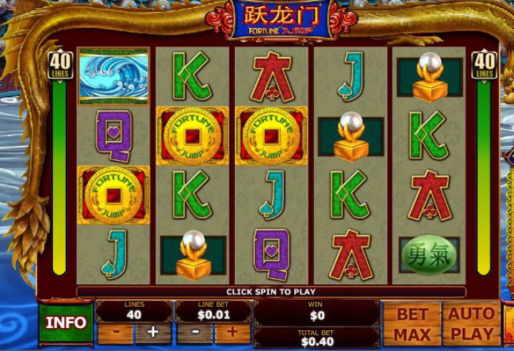 Fortune Jump video slot game screenshot