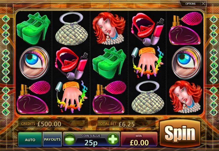 Glamour World slot machine screenshot