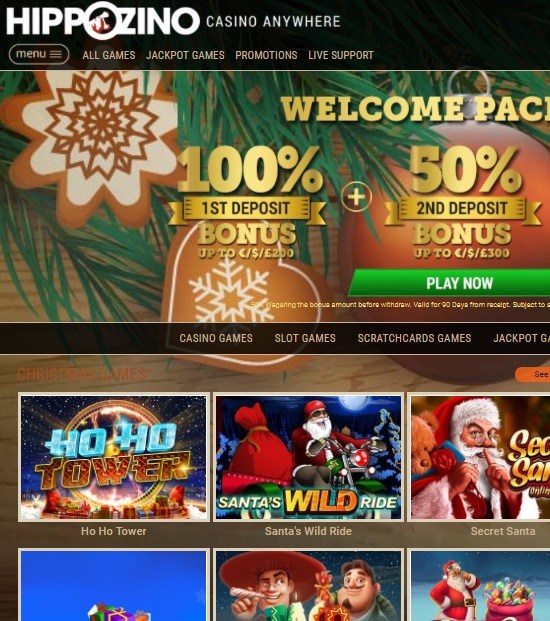Hippozino Casino screenshot