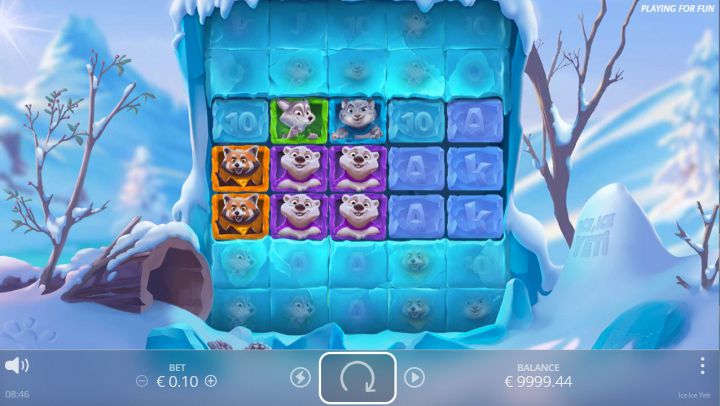 Ice Ice Yeti slot machine screenshot