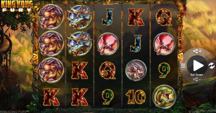 King Kong Fury slot machine screenshot