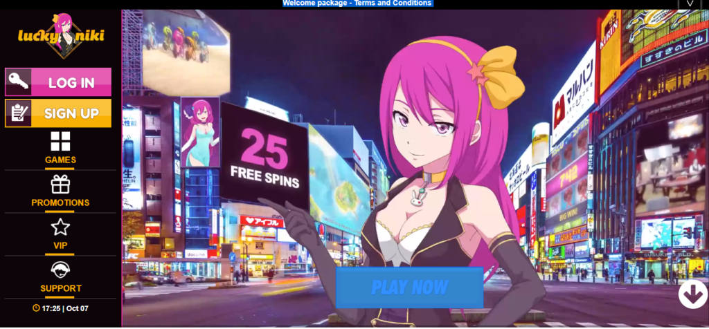 LuckyNiki Casino screenshot