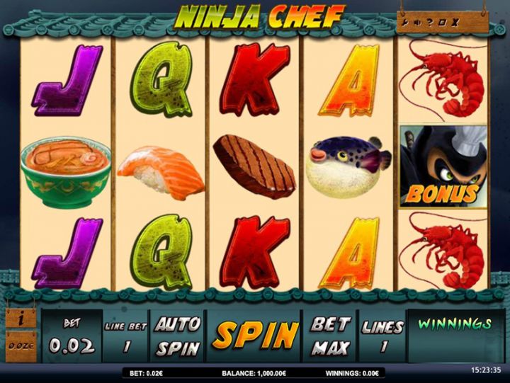 Ninja Chef video slot game screenshot