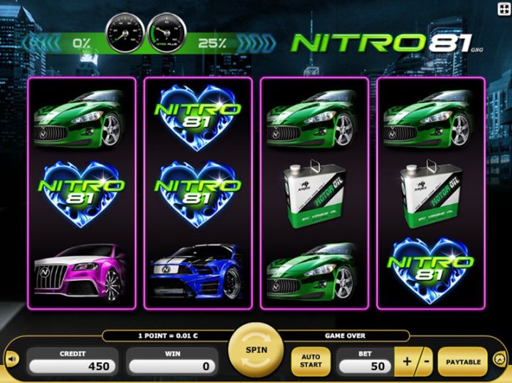 Nitro 81 slot machine screenshot