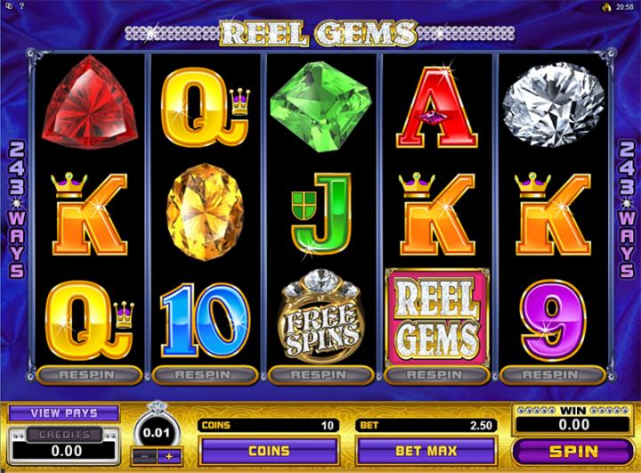 Reel Gems slot game screenshot