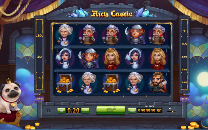 Rich Castle slot machine screenshot
