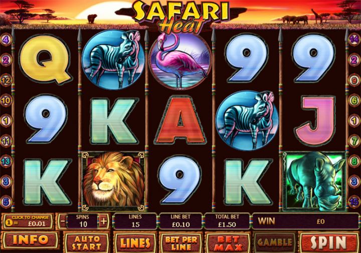 Safari Heat slot machine screenshot