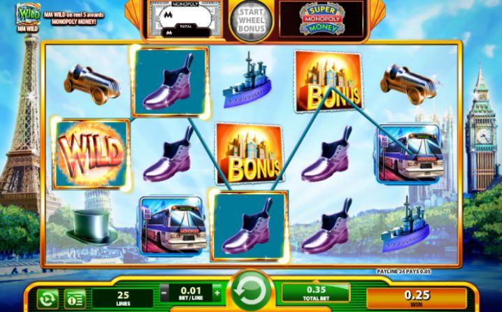 Super Monopoly Money slot game screenshot