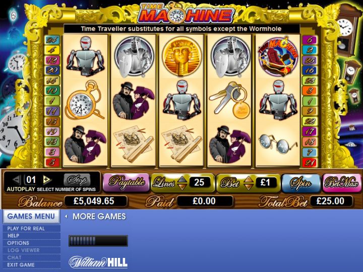 Time Machine slot machine screenshot