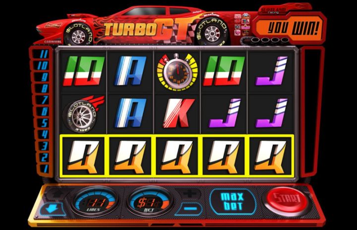 Turbo GT video slot game screenshot