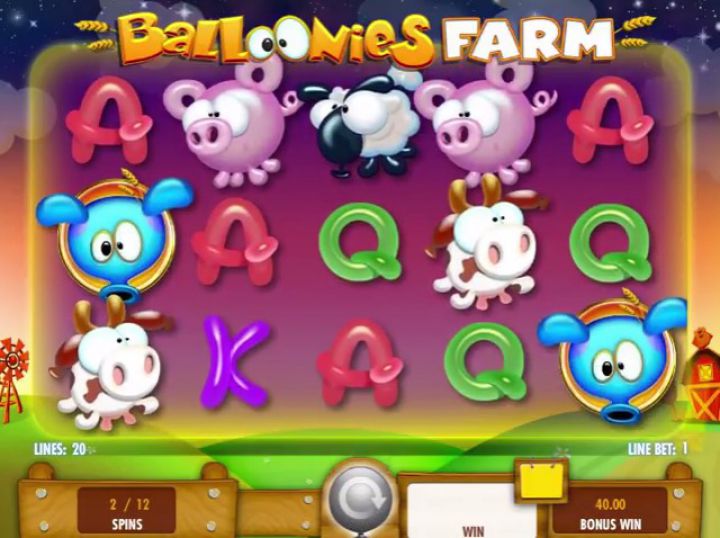 Balloonies Farm slot machine screenshot