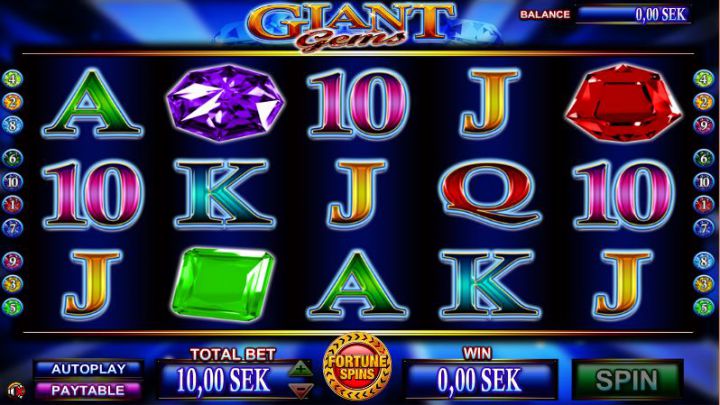 Giant Gems slot machine screenshot