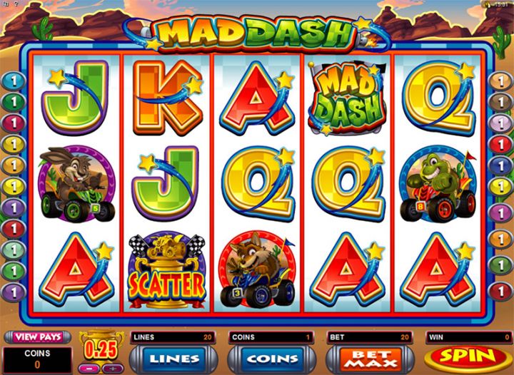Mad Dash slot machine screenshot