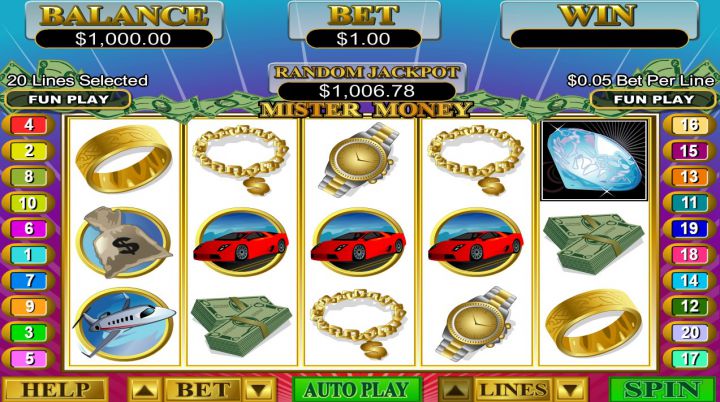 Mister Money video slot game screenshot