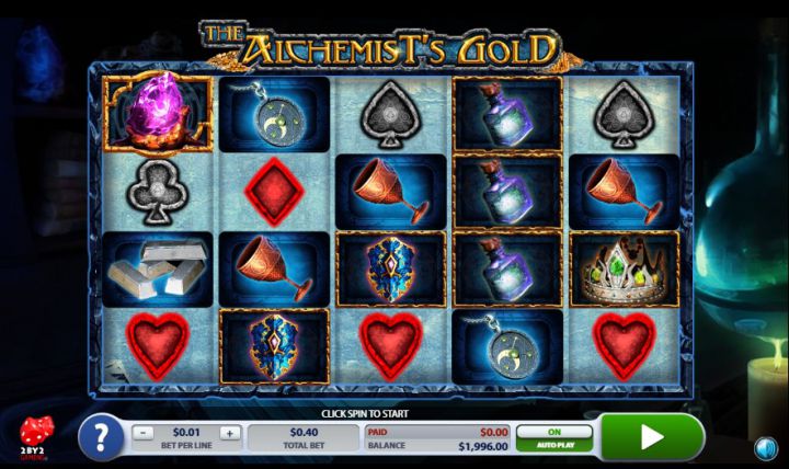 The Alchemist's Gold video slot machine screenshot