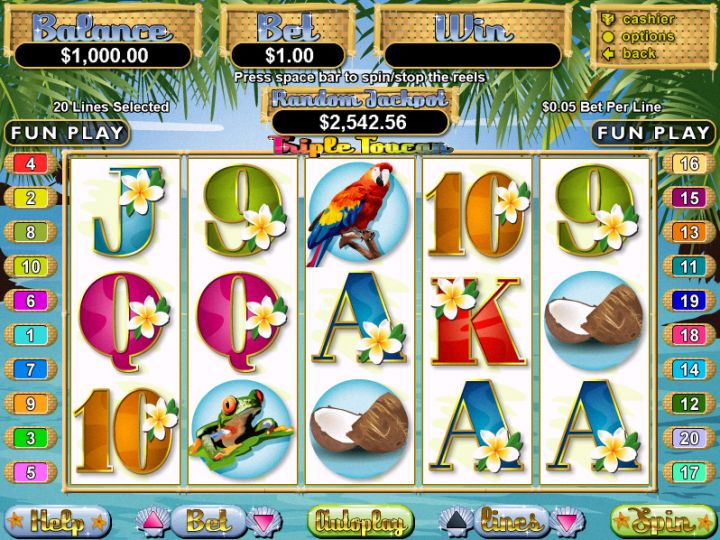 Triple Toucan slot game screenshot