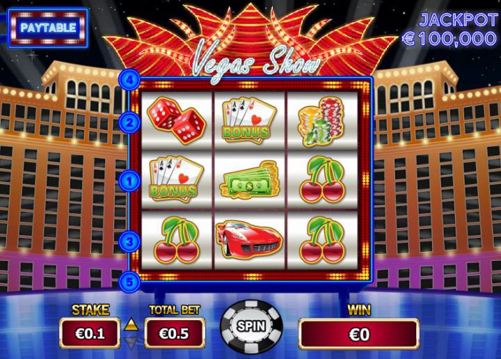 Vegas Show video slot machine screenshot