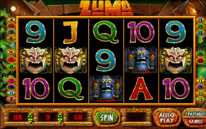 Zuma slot game screenshot